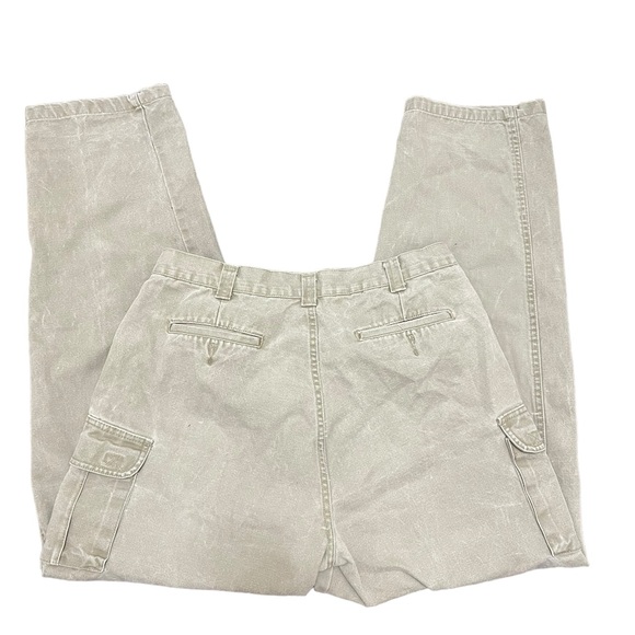 Men’s Cargo Outdoor Utility Workwear Pants Distressed Size 34 Tan - Picture 10 of 12